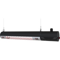 Terrassevarmer vægmodel L 1500 W remote GT