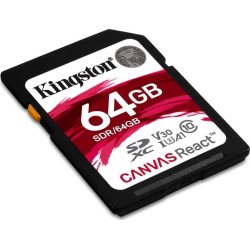 KINGSTON Canvas React 64GB SDXC hukom.kort