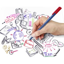 Staedtler Triplus Ball Kuglepen XB, 4 stk.