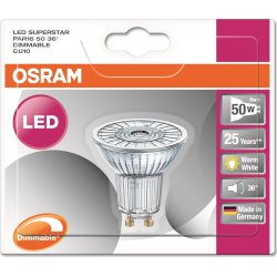 Osram LED Spotpære GU10, 4,3W=50W