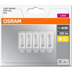 Osram LED Specialpære G4, 1,8W=20W 5-pak