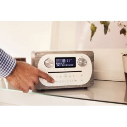 Pure Radio Evoke C-D4 Bluetooth, FM/DAB/DAB+, grå