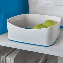 Leitz MyBox Opbevaringsbakke, hvid/blå