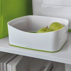 Leitz MyBox Opbevaringsbakke, hvid/grøn