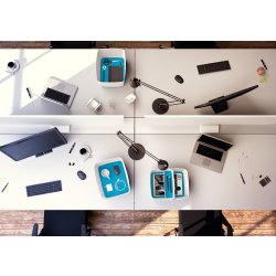 Leitz MyBox Opbevaringsbakke Long, hvid/blå