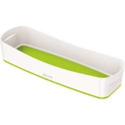 Leitz MyBox Opbevaringsbakke Long, hvid/grøn