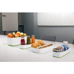 Leitz MyBox Opbevaringsbakke Long, hvid/grøn