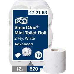 Tork T9 Advanced SmartOne Toiletpapir, 2-lag,12 rl