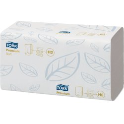 Tork H2 Xpress Premium Håndklædeark, 3-fold, 21 pk