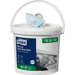 Tork W10 Aftørringsklud, sensitiv, spand, turkis