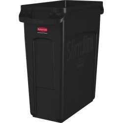 Rubbermaid Slim Jim affaldsbeholder, 60 L., Sort