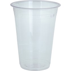 Komposterbart Drikkebæger, klar, PLA, 420 ml