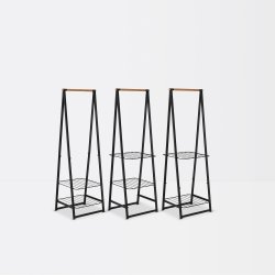 Brabantia Linn Tøjstativ, smal, sort