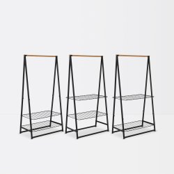 Brabantia Linn Tøjstativ, bred, sort