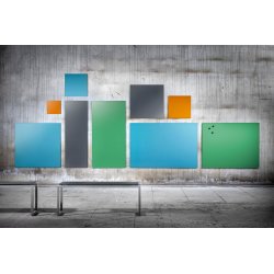 Lintex Mood Wall, 75 x 75 cm, dueblå calm