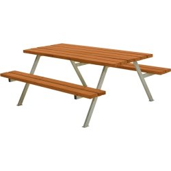 Plus Alpha Bord/Bænkesæt, Teak, 177 cm