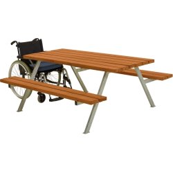 Plus Alpha Bord/Bænkesæt, Teak, 177 cm