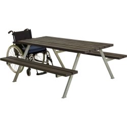 Plus Alpha Bord/Bænkesæt, genbrugsplast, 177 cm
