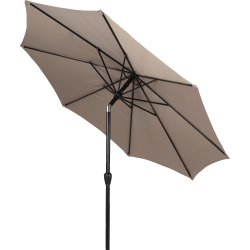 Felix parasol m/krank og tilt, Ø3 m, taupe