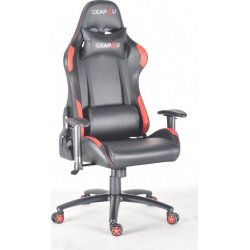 Gear4U Elite Pro gamerstol, sort/rød