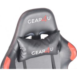Gear4U Elite Pro gamerstol, sort/rød