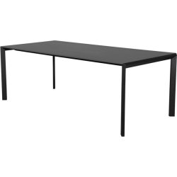 Adam havebord 200x90 cm, Durafit, Sort