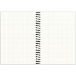 Mayland DotNotes Notesbog A5, spiralbundet, rosa