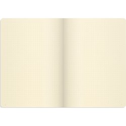 Mayland DotNotes Notesbog A5, tekstilpræg, lyseblå