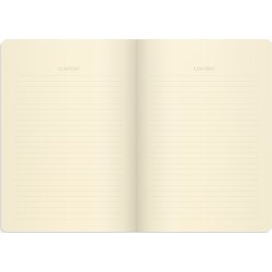 Mayland DotNotes Notesbog A5, tekstilpræg, lyseblå