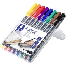 Staedtler Lumocolor 317 Marker M, perm, 8 stk.