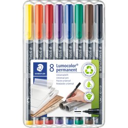 Staedtler Lumocolor 317 Marker M, perm, 8 stk.