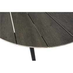 Ovalt havebord B103xL195 cm, sort