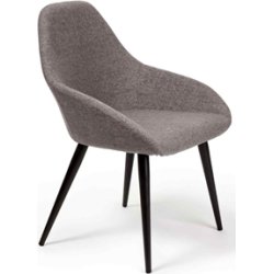 Bello Loungestol grå med sort ben