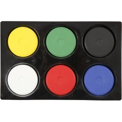 Colortime Vandfarve Sæt, 6 farver