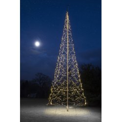 Lyskæde til flagstang m/ 4000 LED lys, H 1000 cm