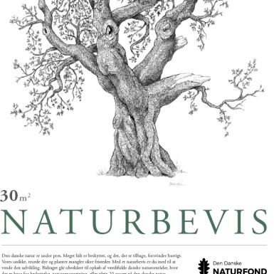 Den Danske Naturfond Naturbevis 30 m2