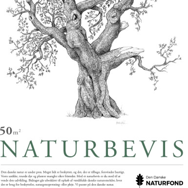 Den Danske Naturfond Naturbevis 50 m2