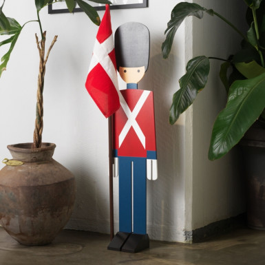 Kay Bojesen Garder flad m/flag H108cm rød/blå/hvid