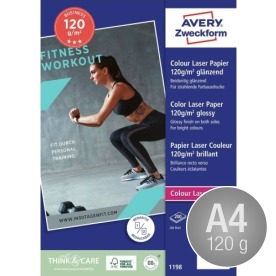 Avery laser fotopapir, glossy, A4/120g/200ark