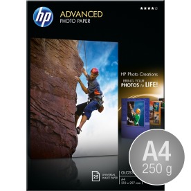 HP Q5456A blank inkjetfoto, A4/250g/25ark