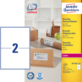 Avery LR7168-100 adr.etiketter, 199,6 x 143,5mm