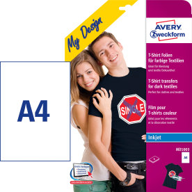 Avery MD1003 Tøj transfer etiketter | A4 | 5 stk.