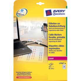 Avery L7950 Kabel etiketter | 60x40 mm | 480 stk.