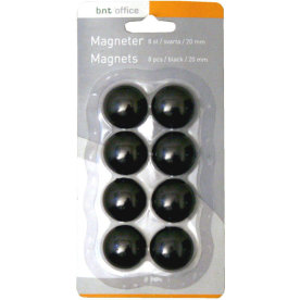 Magneter til whiteboard 20mm. 8 stk, sort