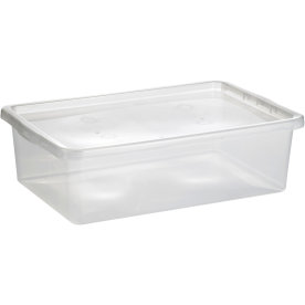 Basic plastboks inkl låg, 30 liter, Klar