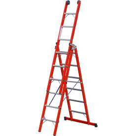 DEMO: 3-delt kombistige glasfiber/alu - H5,89 m