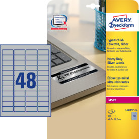 Avery L6009 Etiketter | 45,7x21,2 mm | 960 stk.