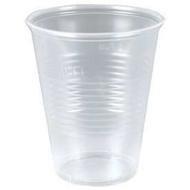 Plastikglas m/ tappestreg, PP, Klar 30 cl, Bred
