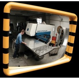 Industrispejl firkantet 40x60 cm, Akryl, inde