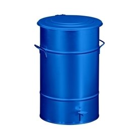 RETRO Affaldsbeholder 70 l, fodpedal, Blå